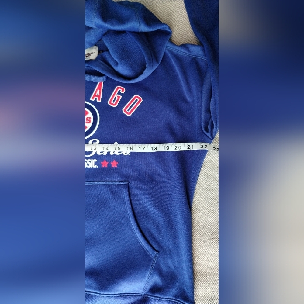 Blue Chicago Cubs Hoodie G-lll Blue 2016 World Series MLB (L) - Picture 4 of 8
